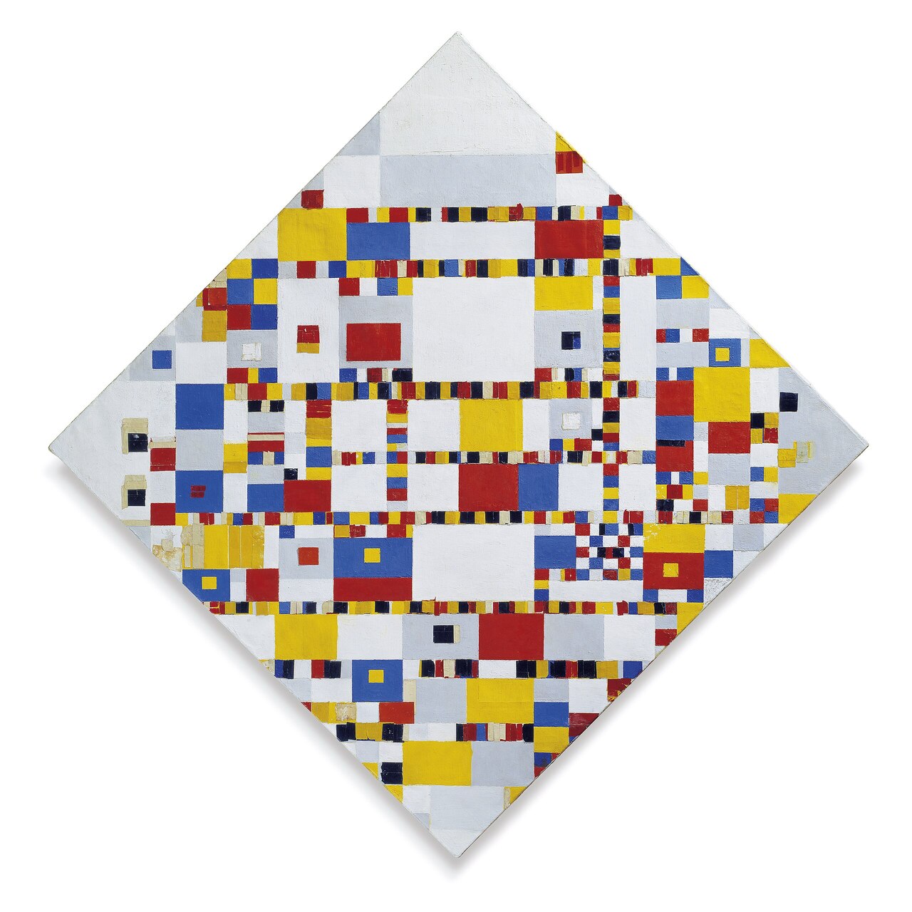 Victory Boogie Woogie by Piet Mondrian - abstract geometric masterpiece from 1944